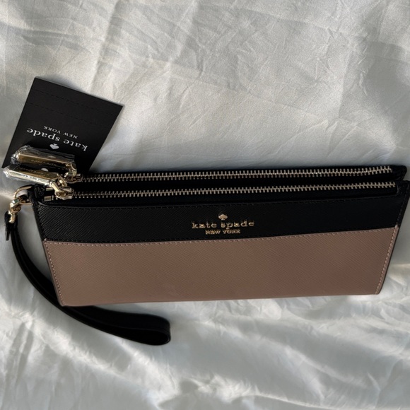 Kate Spade Black and Brown Wristlet - Picture 5 of 5
